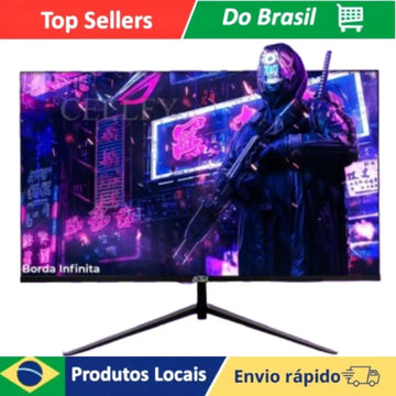 Monitor LED Gamer 23.8" 60hz 3ms, Entrada HD-MI e VGA, Tela Full HD 25W