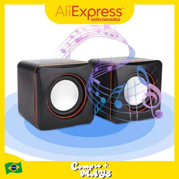 P2 6W Portable Compact Sound Quality for Games Movies Music Videos Meeting Sound Box PC USB P2 PC Computer Sound Box