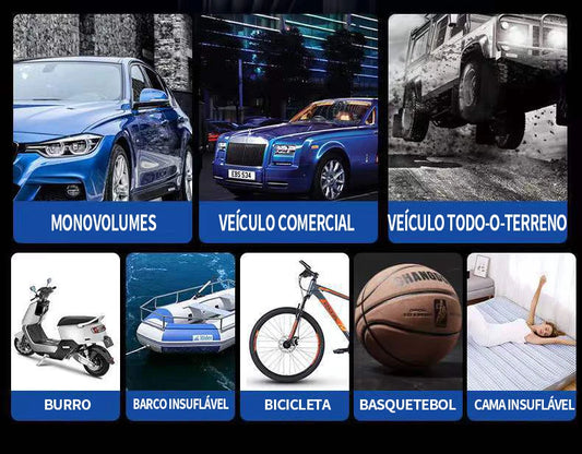 Bomba de ar portátil, bomba de ar sem fio adequada para pneus, bolas, camas de ar, etc.