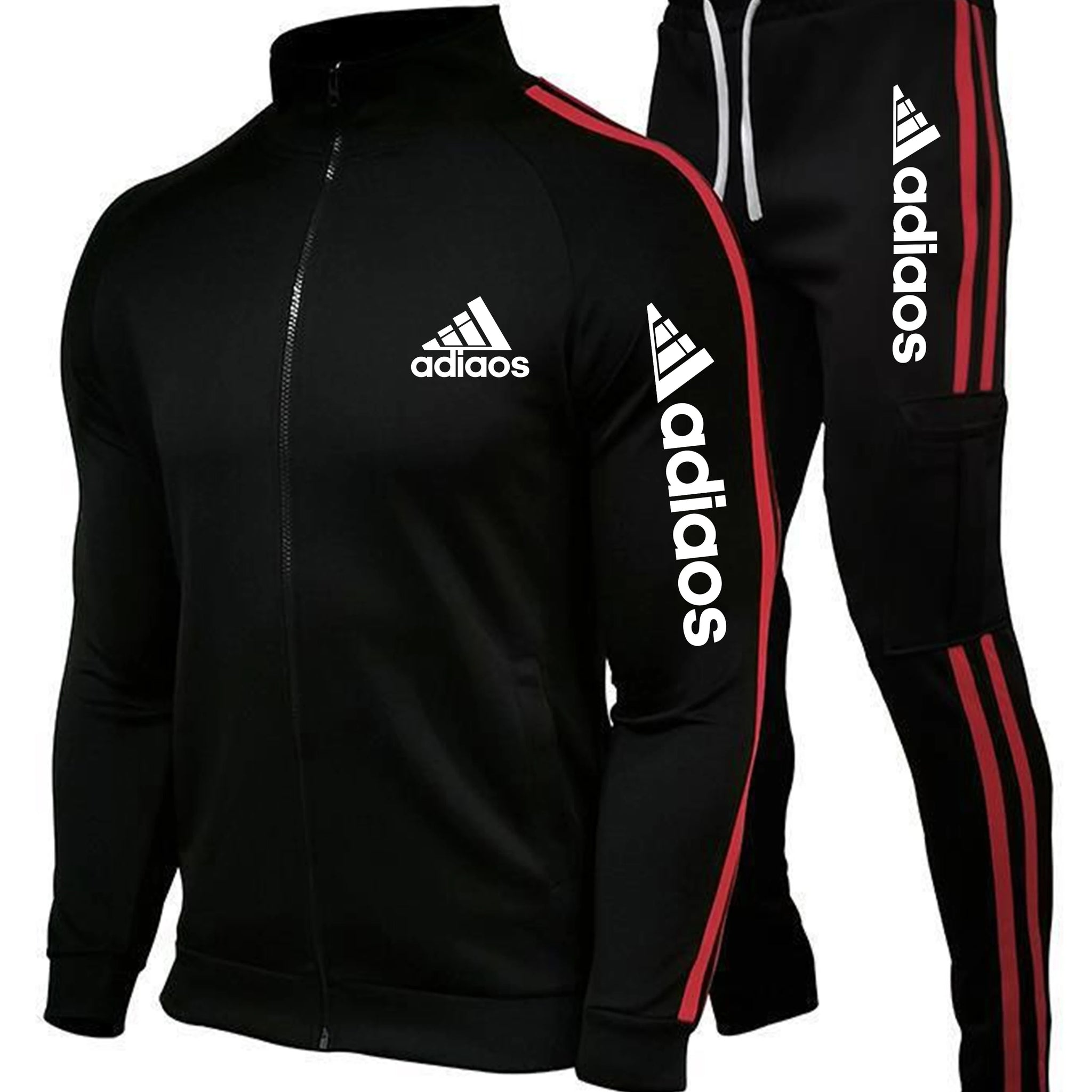 2025 novo conjunto de agasalho com zíper masculino moletom e moletom terno esportivo correndo roupas de fitness