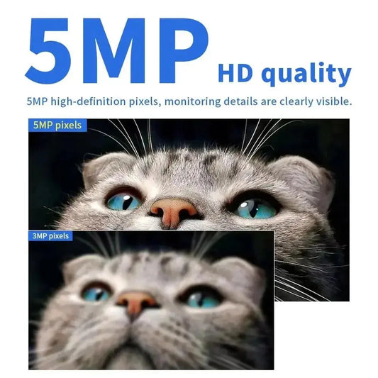 Câmera de Vigilância, Tuya, 5MP, 5G, Lâmpada E27, Rastreamento Humano Automático, Visão Nocturna, Full Color, Monitor de Segurança Sem Fio