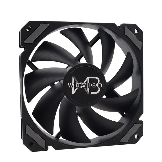 Wovibo 120mm ventilador pwm 4pin para cpu cooler refrigeração de água chassi do computador silencioso alto volume de ar ventilador caso ventiladores