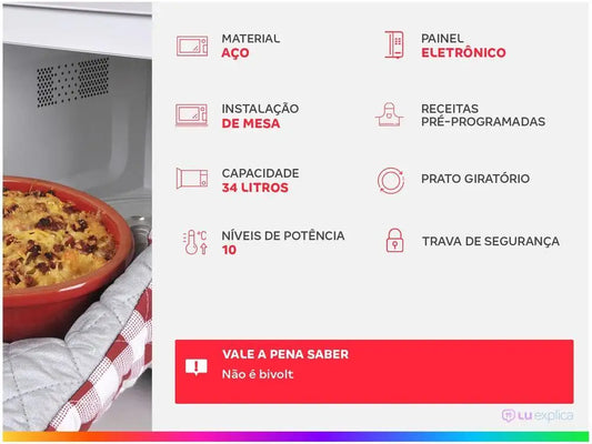 Panasonic 34L NN-ST67LSRUN - 220V Microwave