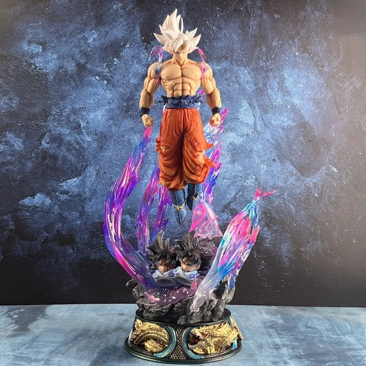 Dragon Ball Anime Figure 25cm Son Goku Ultra Instinct Super Saiyan Figurine Statue Pvc Statue Model Ornament Collection Toy Gift