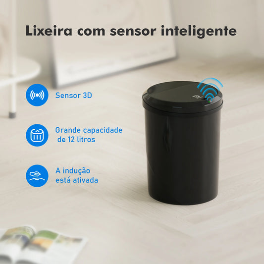 Lixeira inteligente, lixeira com sensor automático, lixeira de banheiro, vaso sanitário, à prova d'água, vaso sanitário automático, Brasil