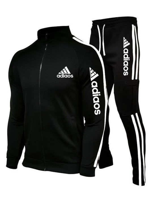 2025 novo conjunto de agasalho com zíper masculino moletom e moletom terno esportivo correndo roupas de fitness