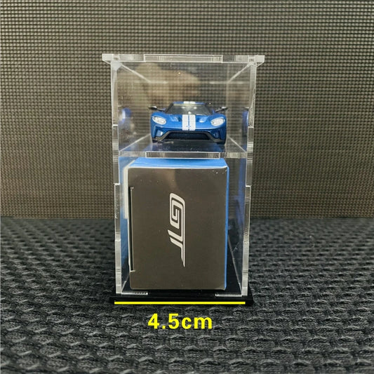 1/64 Model Cars Acrylic Display Case fit for Mini Size MiniGT Tomica Hotwheels Assembled Dust Proof Box Cabinet Toy Vehicles